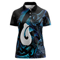 Hei Matau New Zealand Matariki Women Polo Shirt NZ Fish Hook Maori Art