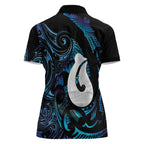 Hei Matau New Zealand Matariki Women Polo Shirt NZ Fish Hook Maori Art