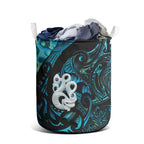 Manaia New Zealand Matariki Laundry Basket NZ Paua Shell Maori Art