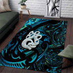 Manaia New Zealand Matariki Area Rug NZ Paua Shell Maori Art