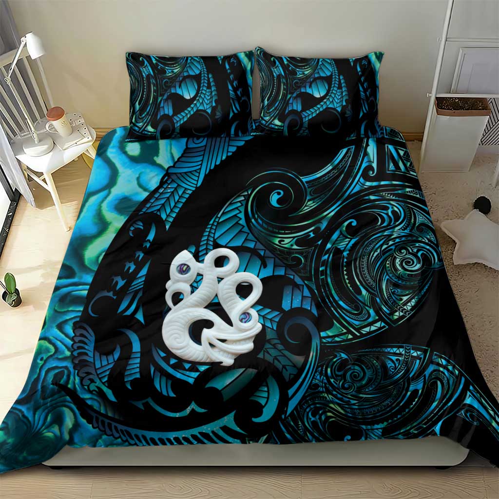 Manaia New Zealand Matariki Bedding Set NZ Paua Shell Maori Art