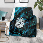 Manaia New Zealand Matariki Blanket NZ Paua Shell Maori Art