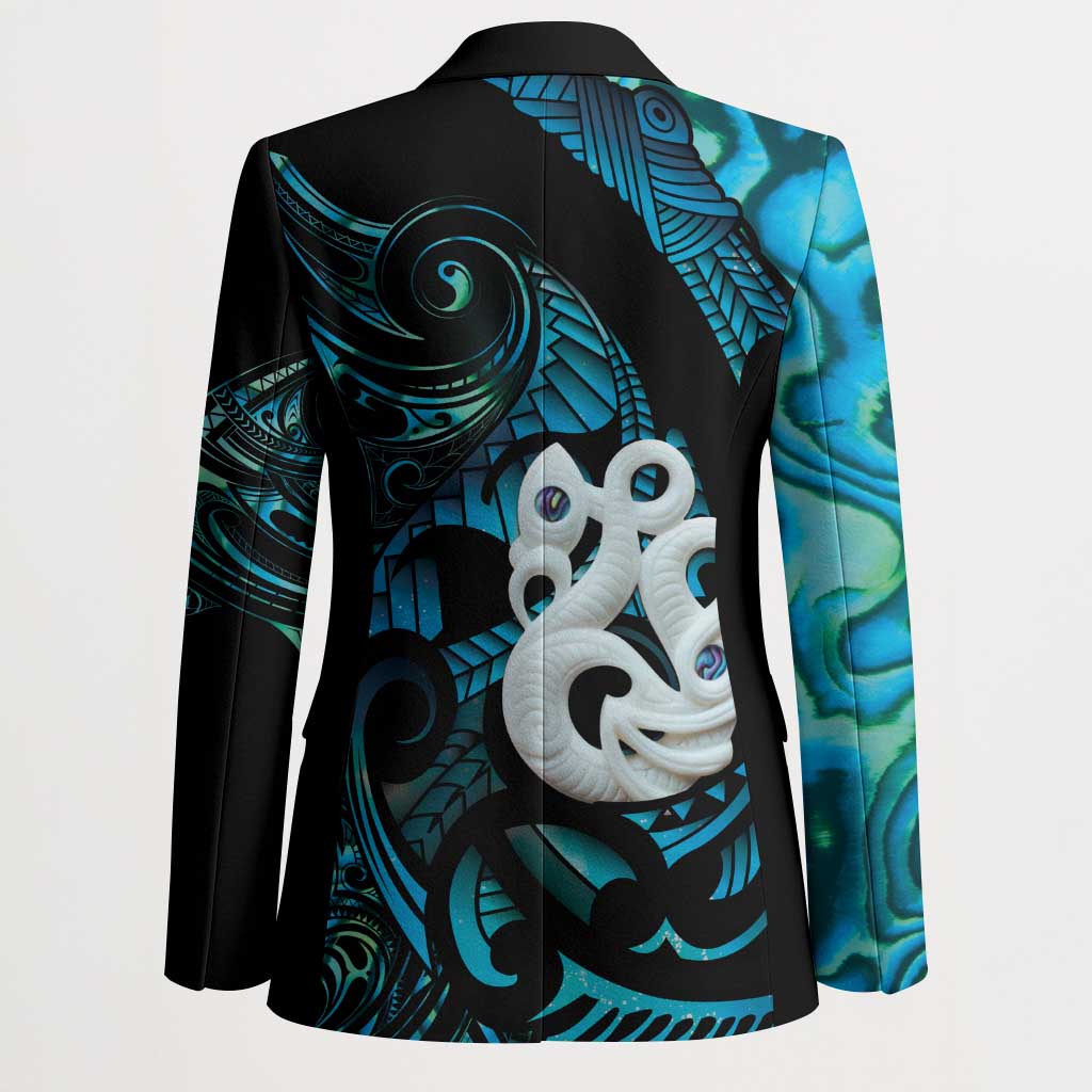 Manaia New Zealand Matariki Blazer NZ Paua Shell Maori Art