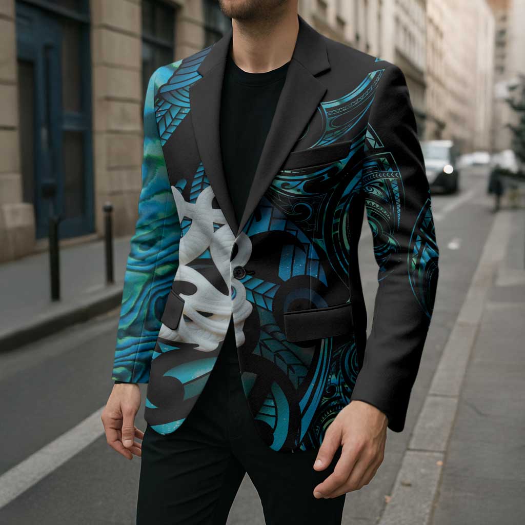 Manaia New Zealand Matariki Blazer NZ Paua Shell Maori Art