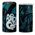 Manaia New Zealand Matariki 4 in 1 Can Cooler Tumbler NZ Paua Shell Maori Art
