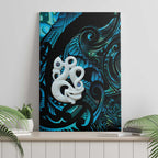 Manaia New Zealand Matariki Canvas Wall Art NZ Paua Shell Maori Art