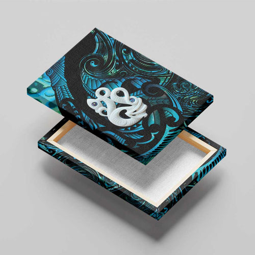 Manaia New Zealand Matariki Canvas Wall Art NZ Paua Shell Maori Art