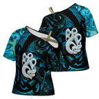 Manaia New Zealand Matariki Cross Shoulder Shirt NZ Paua Shell Maori Art
