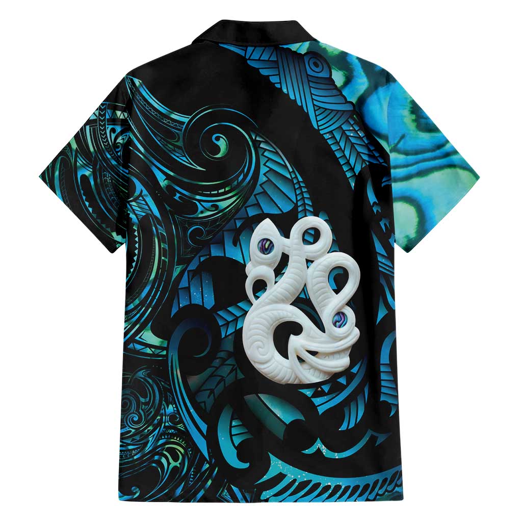 Manaia New Zealand Matariki Family Matching Tank Maxi Dress and Hawaiian Shirt NZ Paua Shell Maori Art