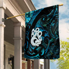 Manaia New Zealand Matariki Garden Flag NZ Paua Shell Maori Art
