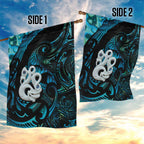 Manaia New Zealand Matariki Garden Flag NZ Paua Shell Maori Art
