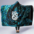 Manaia New Zealand Matariki Hooded Blanket NZ Paua Shell Maori Art