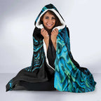 Manaia New Zealand Matariki Hooded Blanket NZ Paua Shell Maori Art