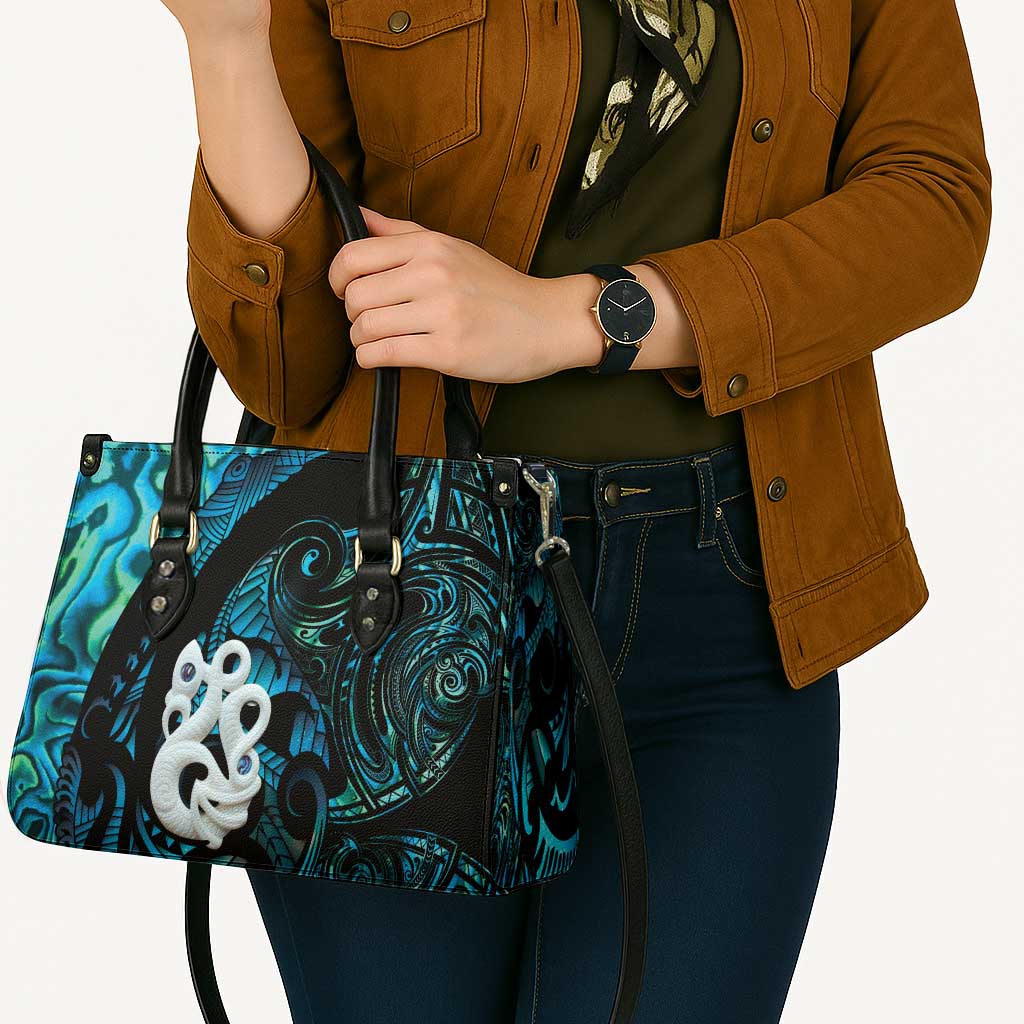 Manaia New Zealand Matariki Leather Bag NZ Paua Shell Maori Art