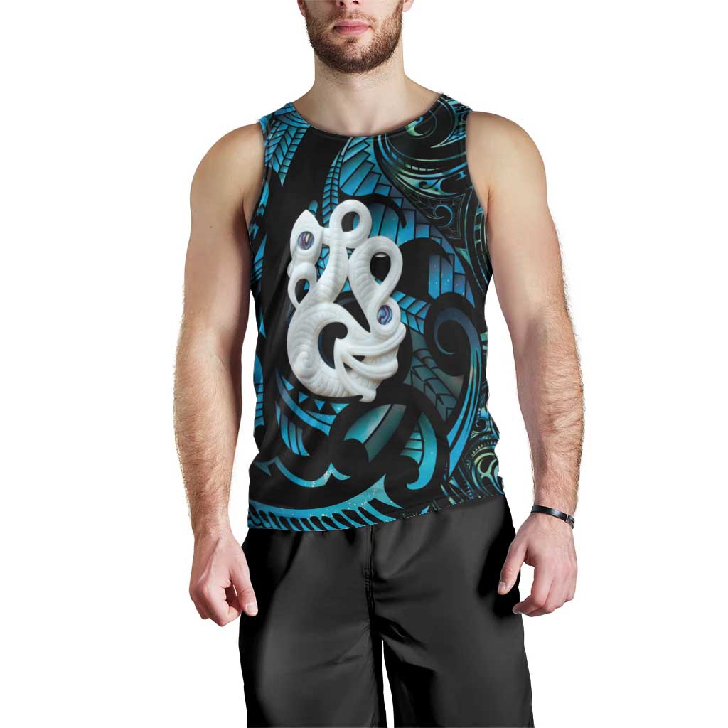 Manaia New Zealand Matariki Men Tank Top NZ Paua Shell Maori Art