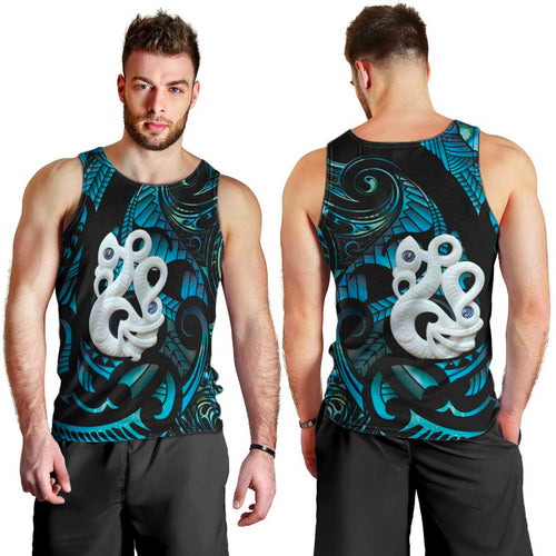 Manaia New Zealand Matariki Men Tank Top NZ Paua Shell Maori Art