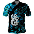 Manaia New Zealand Matariki Polo Shirt NZ Paua Shell Maori Art