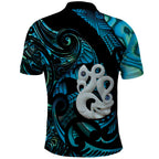 Manaia New Zealand Matariki Polo Shirt NZ Paua Shell Maori Art