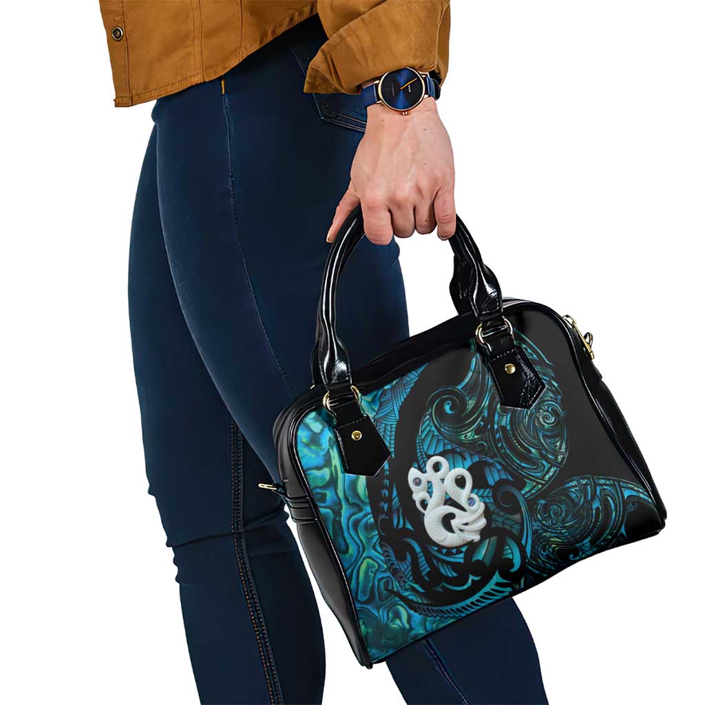 Manaia New Zealand Matariki Shoulder Handbag NZ Paua Shell Maori Art