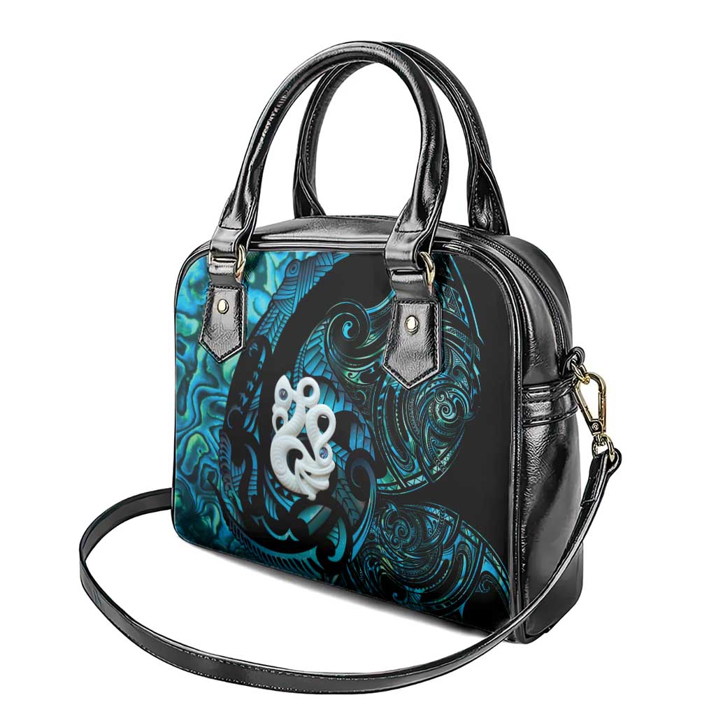 Manaia New Zealand Matariki Shoulder Handbag NZ Paua Shell Maori Art