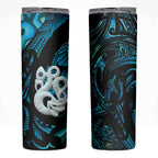 Manaia New Zealand Matariki Skinny Tumbler NZ Paua Shell Maori Art