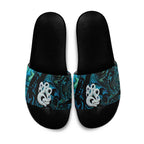 Manaia New Zealand Matariki Slide Sandals NZ Paua Shell Maori Art