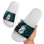 Manaia New Zealand Matariki Slide Sandals NZ Paua Shell Maori Art