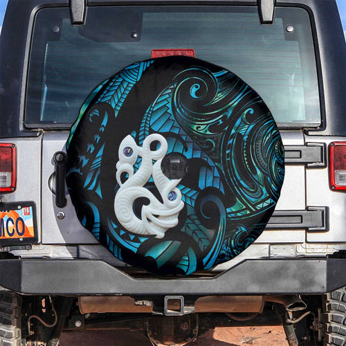 Manaia New Zealand Matariki Spare Tire Cover NZ Paua Shell Maori Art