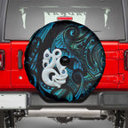 Manaia New Zealand Matariki Spare Tire Cover NZ Paua Shell Maori Art