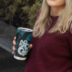 Manaia New Zealand Matariki Tumbler Cup NZ Paua Shell Maori Art