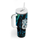 Manaia New Zealand Matariki Tumbler With Handle NZ Paua Shell Maori Art