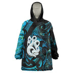 Manaia New Zealand Matariki Wearable Blanket Hoodie NZ Paua Shell Maori Art