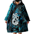 Manaia New Zealand Matariki Wearable Blanket Hoodie NZ Paua Shell Maori Art