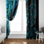 Manaia New Zealand Matariki Window Curtain NZ Paua Shell Maori Art