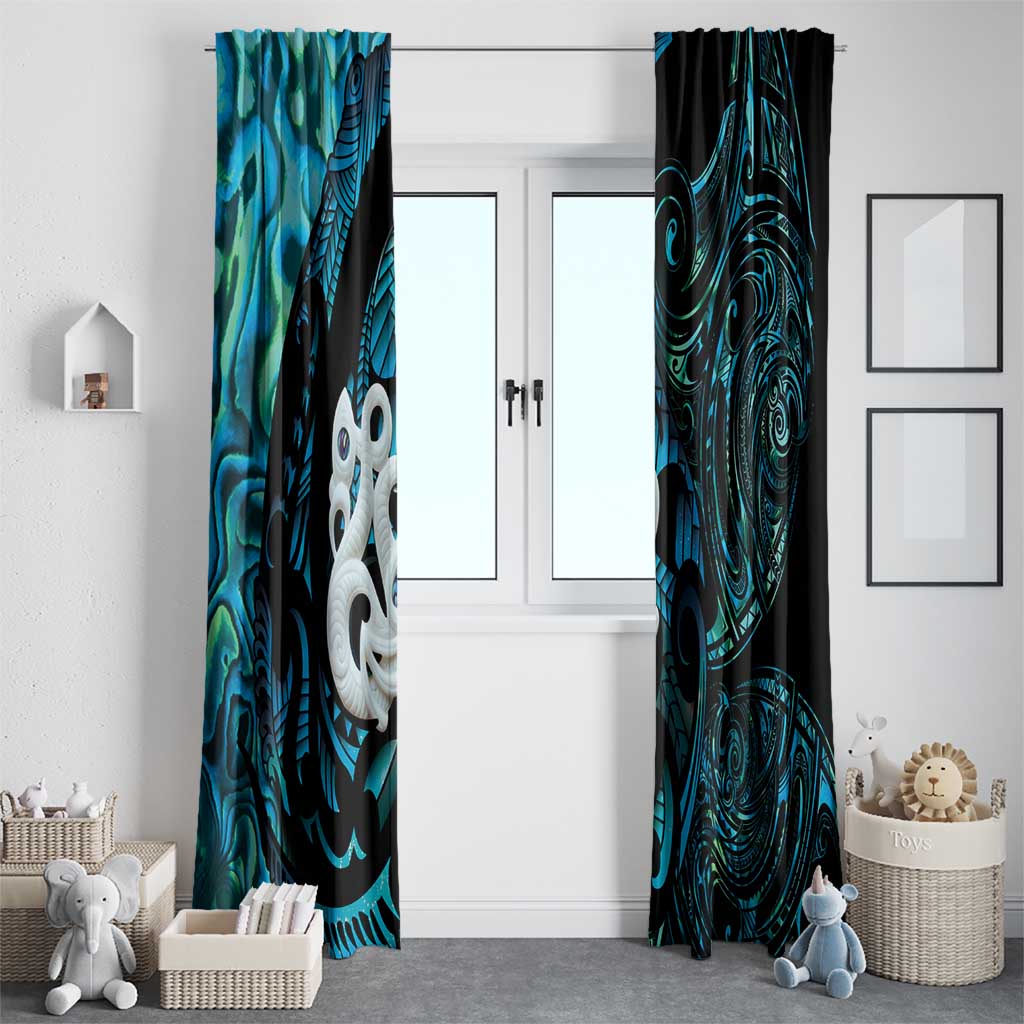 Manaia New Zealand Matariki Window Curtain NZ Paua Shell Maori Art