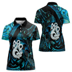Manaia New Zealand Matariki Women Polo Shirt NZ Paua Shell Maori Art