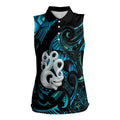 Manaia New Zealand Matariki Women Sleeveless Polo Shirt NZ Paua Shell Maori Art