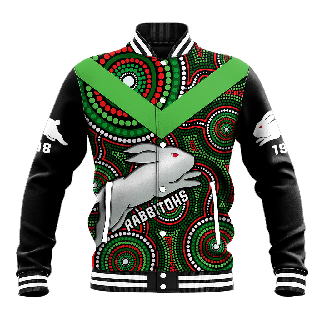 personalised-rabbitohs-rugby-baseball-jacket-souths-1908-indigenous-art
