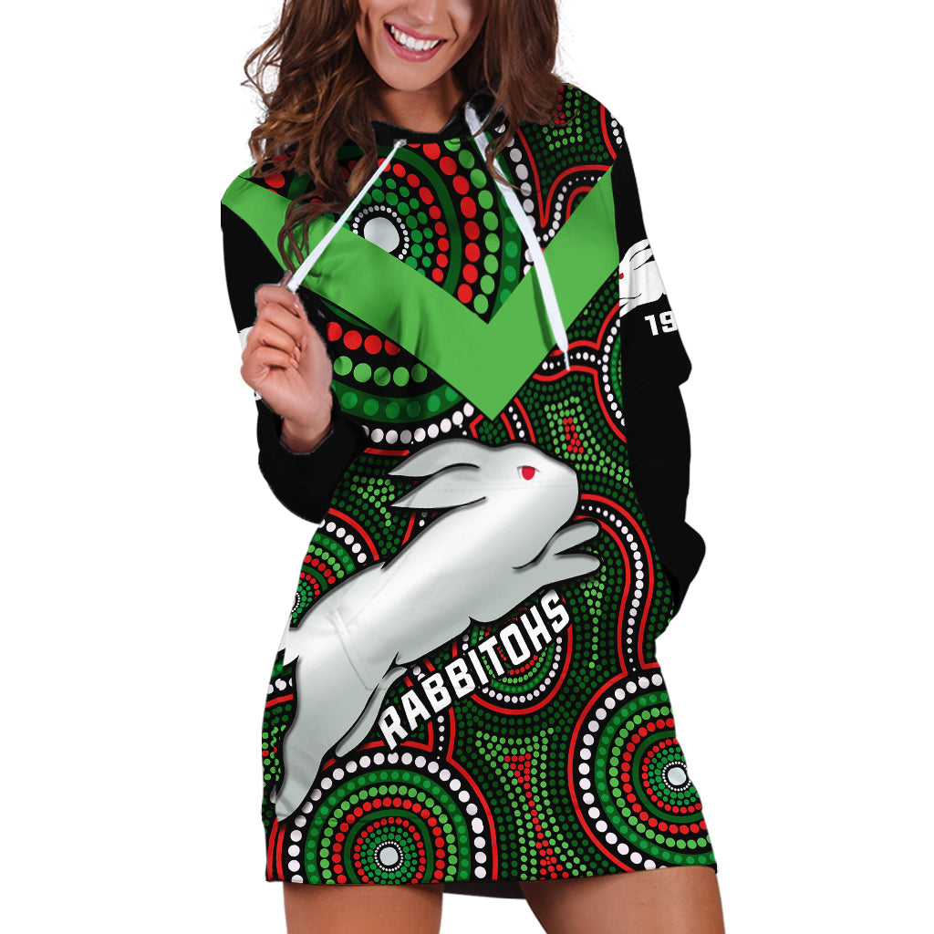 personalised-rabbitohs-rugby-hoodie-dress-souths-1908-indigenous-art