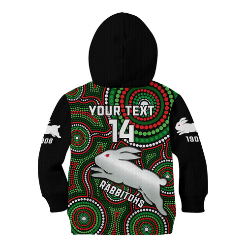 personalised-rabbitohs-rugby-kid-hoodie-souths-1908-indigenous-art