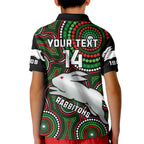 personalised-rabbitohs-rugby-kid-polo-shirt-souths-1908-indigenous-art