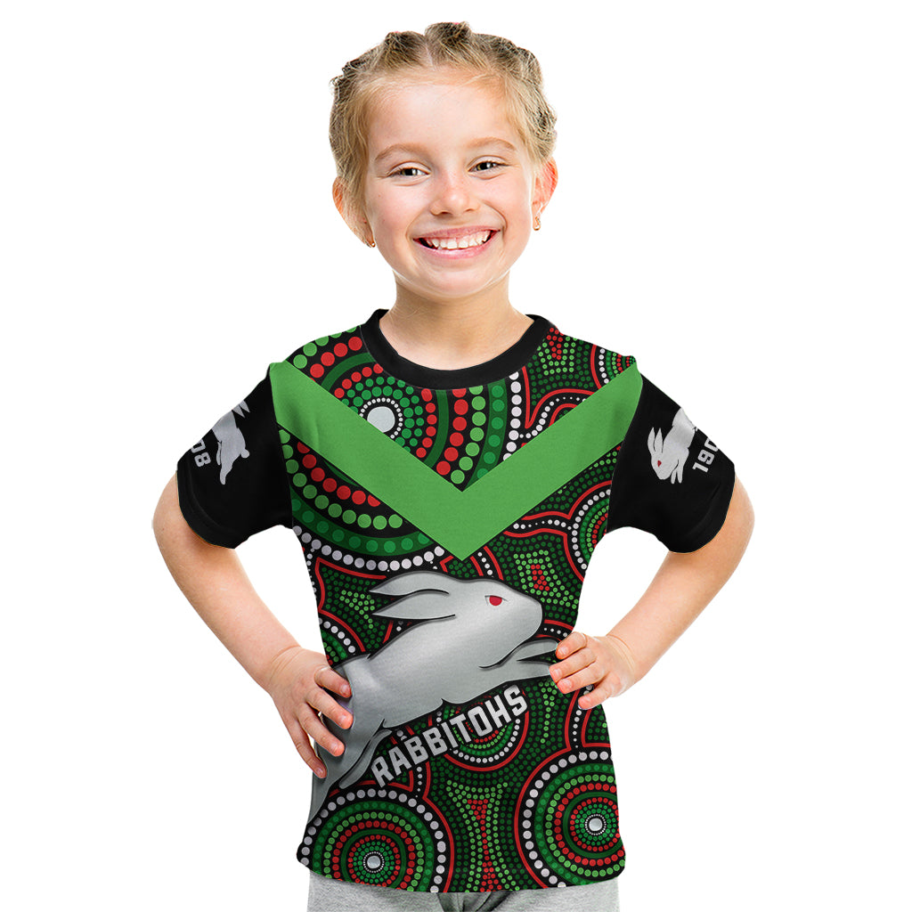 personalised-rabbitohs-rugby-kid-t-shirt-souths-1908-indigenous-art