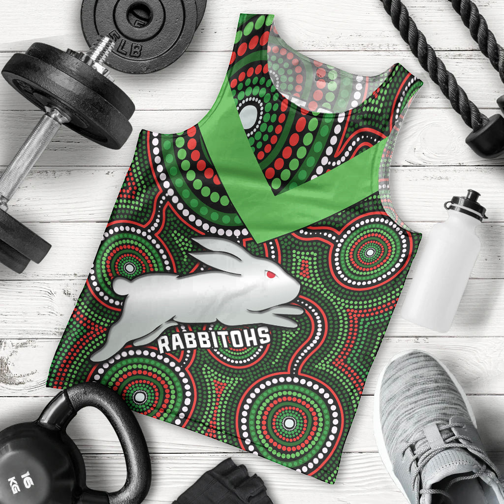 personalised-rabbitohs-rugby-men-tank-top-souths-1908-indigenous-art