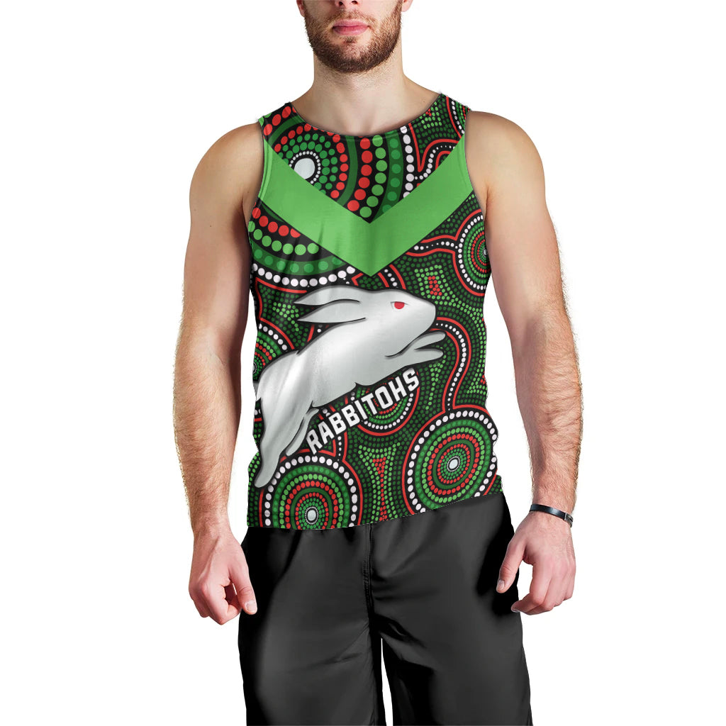 personalised-rabbitohs-rugby-men-tank-top-souths-1908-indigenous-art