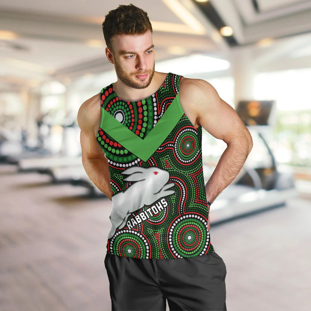 personalised-rabbitohs-rugby-men-tank-top-souths-1908-indigenous-art