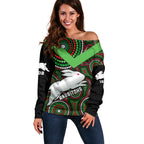 personalised-rabbitohs-rugby-off-shoulder-sweater-souths-1908-indigenous-art