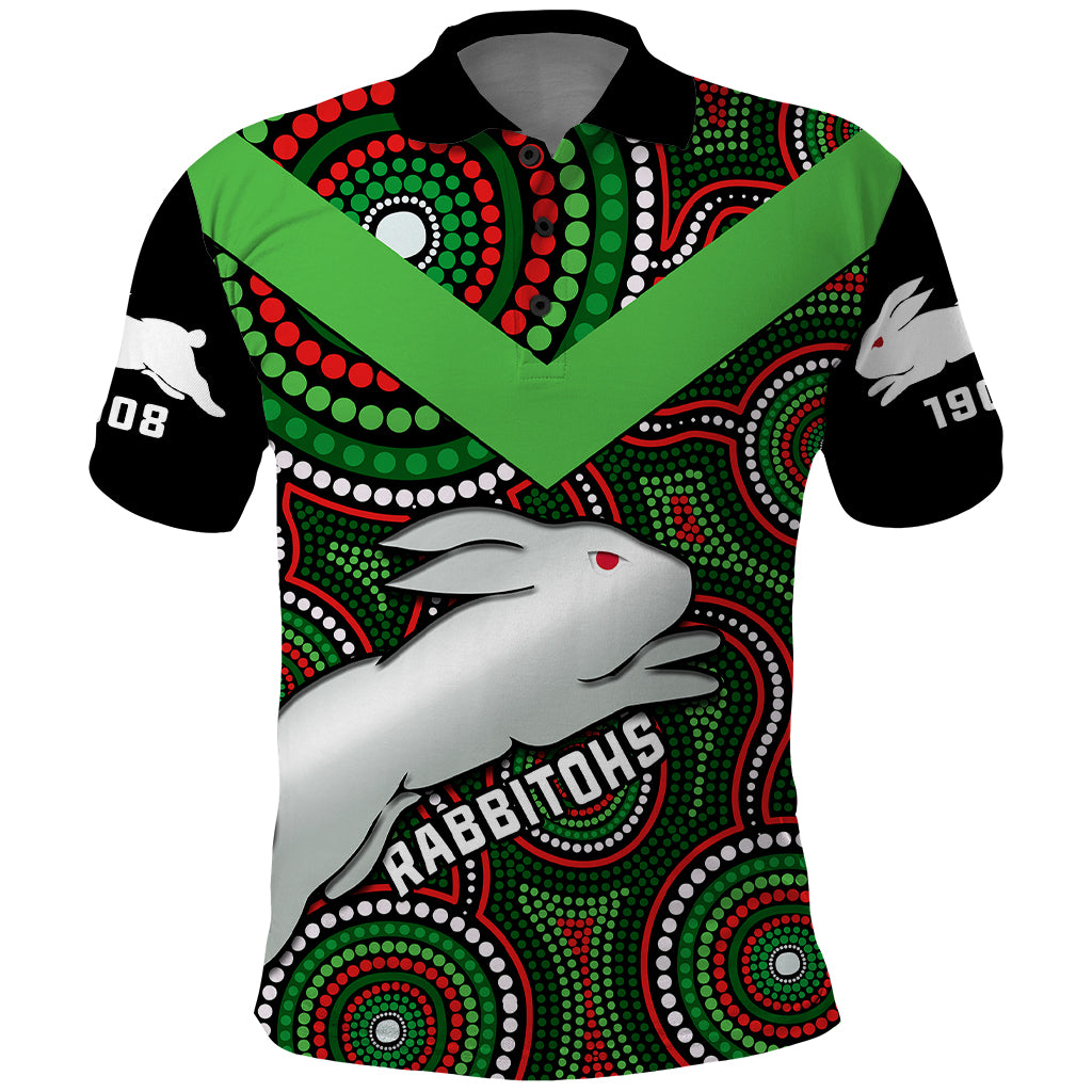personalised-rabbitohs-rugby-polo-shirt-souths-1908-indigenous-art