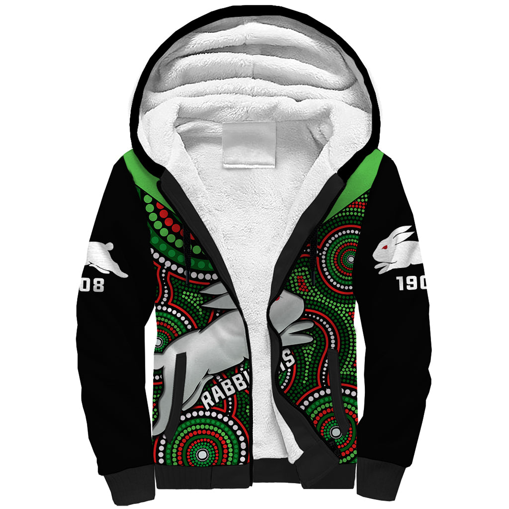 personalised-rabbitohs-rugby-sherpa-hoodie-souths-1908-indigenous-art