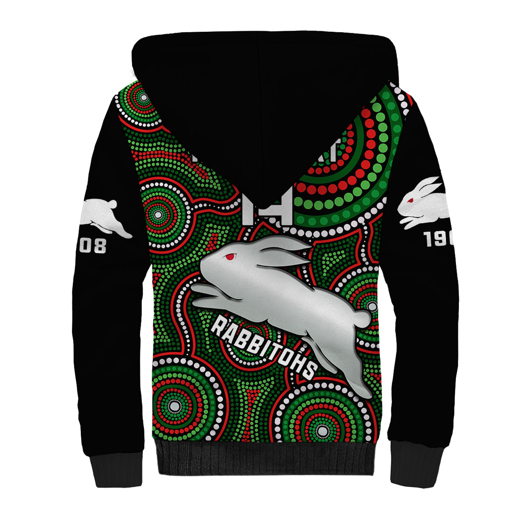 personalised-rabbitohs-rugby-sherpa-hoodie-souths-1908-indigenous-art
