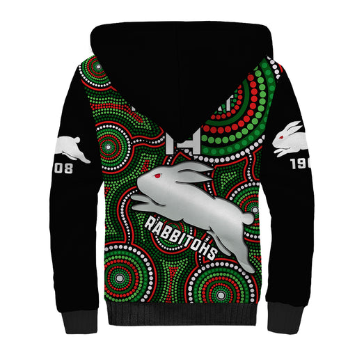 personalised-rabbitohs-rugby-sherpa-hoodie-souths-1908-indigenous-art
